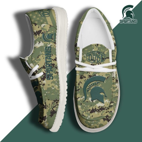 Tubopro Michigan State Spartans Personalized Hey Dude Shoes For Men And Women