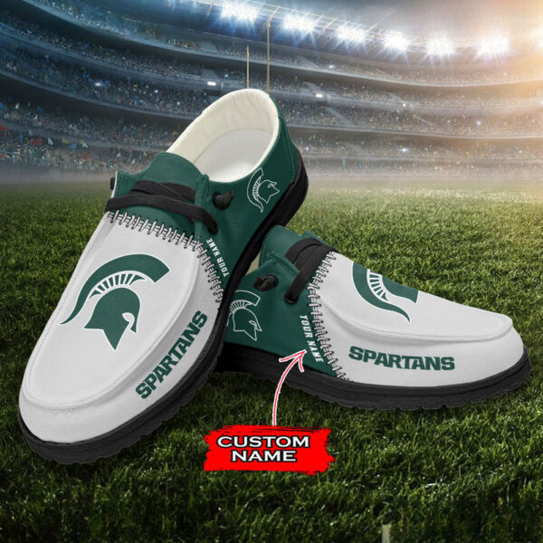 Tubopro Michigan State Spartans Personalized Hey Dude Shoes For Men And Women