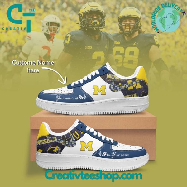 Tubopro Michigan Wolverines Air Low-Top Sneakers Shoes For Men And Women
