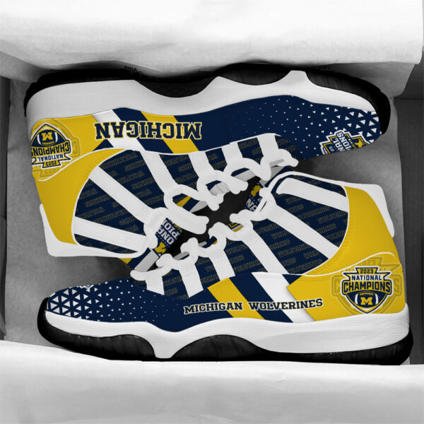 Tubopro Michigan Wolverines AJ11 Sneakers Shoes For Men And Women - Image 5