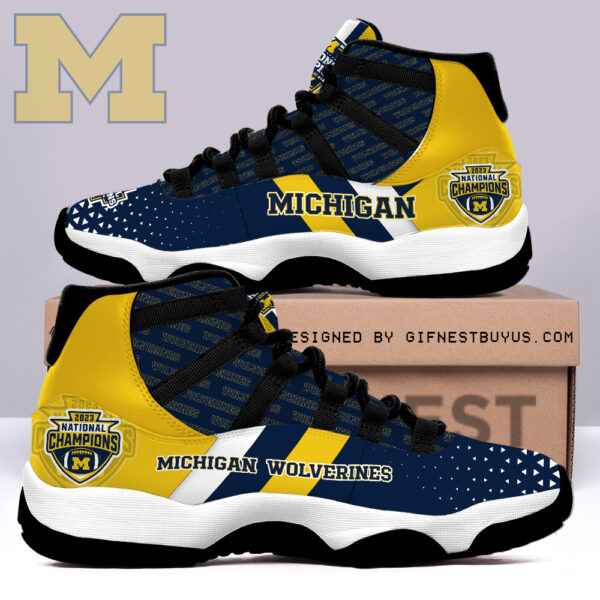 Tubopro Michigan Wolverines AJ11 Sneakers Shoes For Men And Women