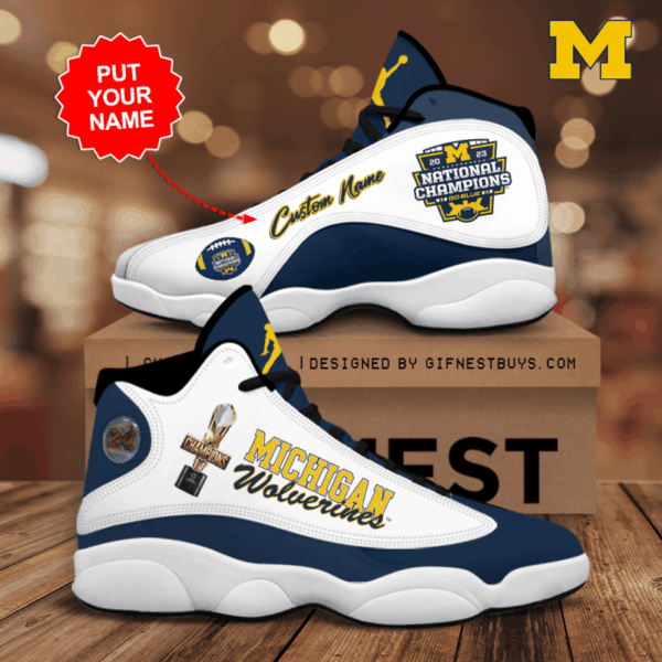 Tubopro Michigan Wolverines AJ13 Sneakers Shoes For Men And Women - Image 3