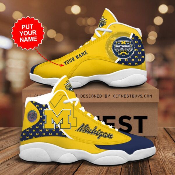 Tubopro Michigan Wolverines AJ13 Sneakers Shoes For Men And Women