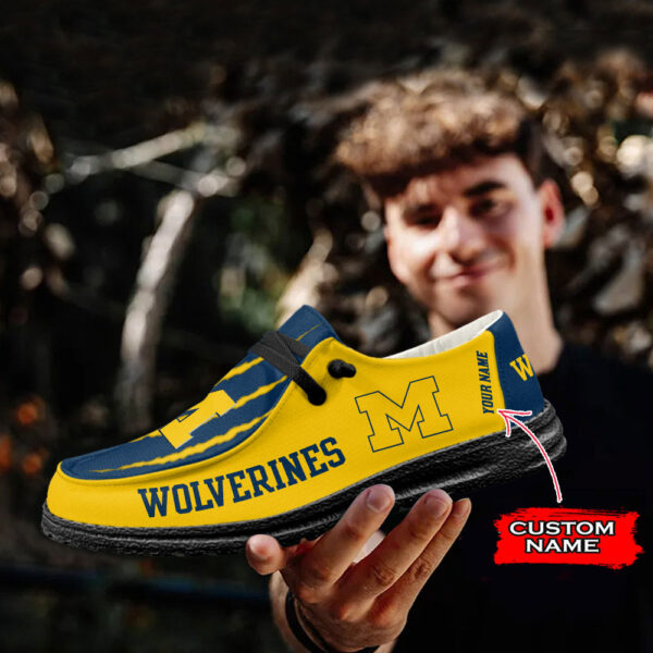 Tubopro Michigan Wolverines Hey Dude Shoes For Men And Women - Image 4