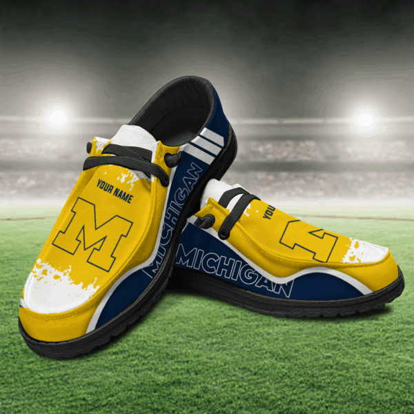 Tubopro Michigan Wolverines Hey Dude Shoes For Men And Women - Image 2