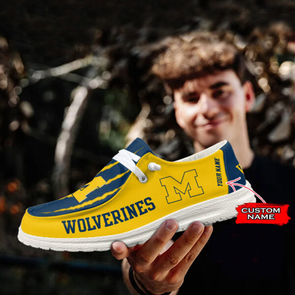 Tubopro Michigan Wolverines Hey Dude Shoes For Men And Women - Image 3