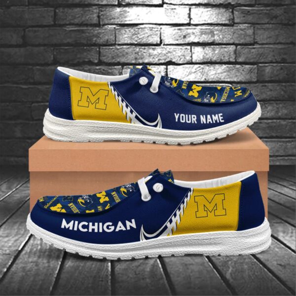 Tubopro Michigan Wolverines Hey Dude Shoes For Men And Women - Image 5