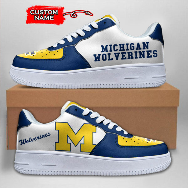 Tubopro Michigan Wolverines NCAA Air Low-Top Sneakers Shoes For Men And Women