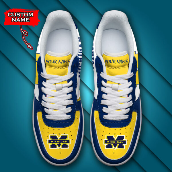 Tubopro Michigan Wolverines NCAA Air Low-Top Sneakers Shoes For Men And Women - Image 4