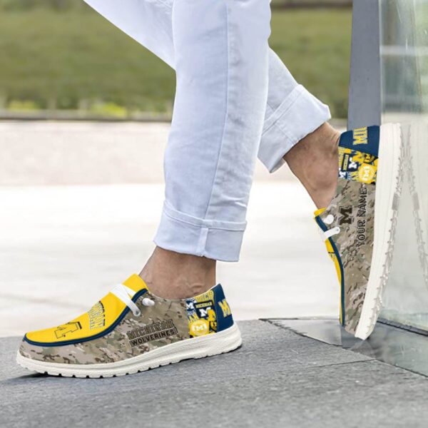 Tubopro Michigan Wolverines Personalized Hey Dude Shoes For Men And Women - Image 4