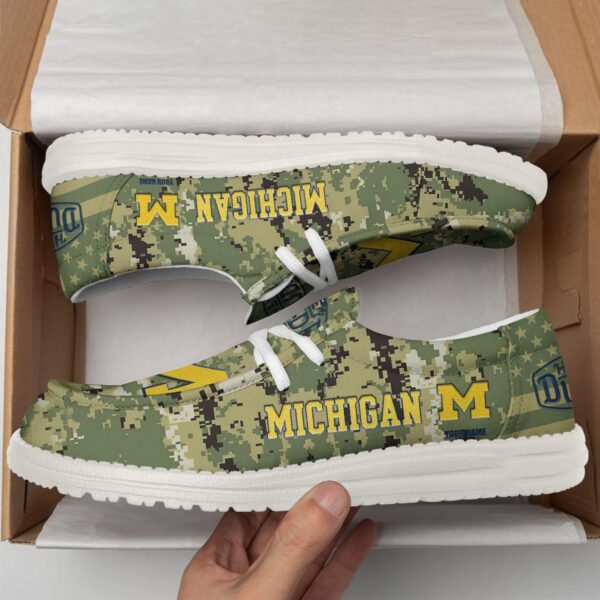 Tubopro Michigan Wolverines Personalized Hey Dude Shoes For Men And Women - Image 2