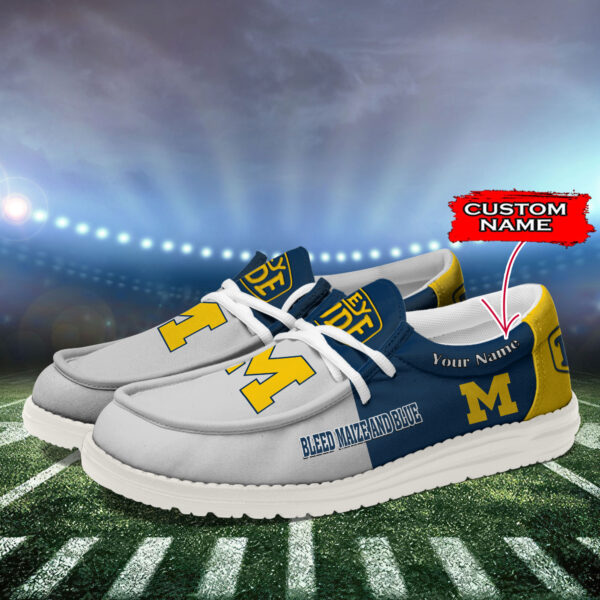 Tubopro Michigan Wolverines Personalized Hey Dude Shoes For Men And Women - Image 3