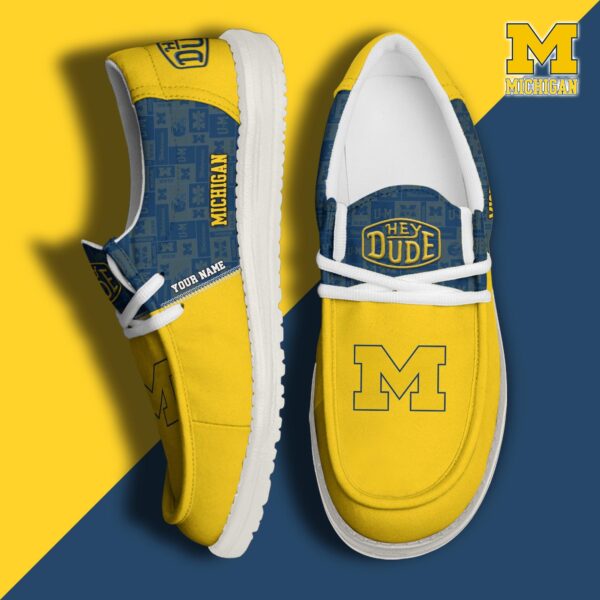 Tubopro Michigan Wolverines Personalized Hey Dude Shoes For Men And Women