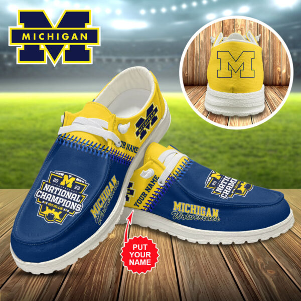 Tubopro Michigan Wolverines Personalized Hey Dude Shoes For Men And Women