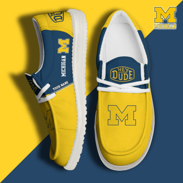 Tubopro Michigan Wolverines Personalized Hey Dude Shoes For Men And Women - Image 2