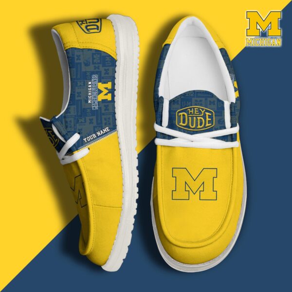 Tubopro Michigan Wolverines Personalized Hey Dude Shoes For Men And Women