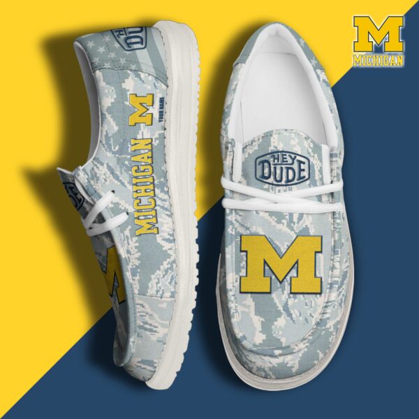 Tubopro Michigan Wolverines Personalized Hey Dude Shoes For Men And Women