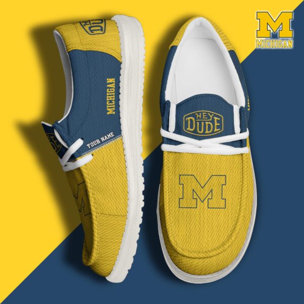 Tubopro Michigan Wolverines Personalized Hey Dude Shoes For Men And Women
