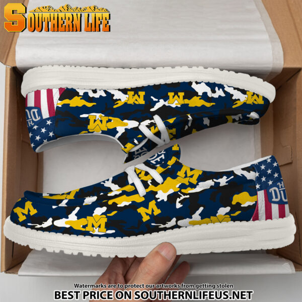 Tubopro Michigan Wolverines Personalized Hey Dude Shoes For Men And Women - Image 4