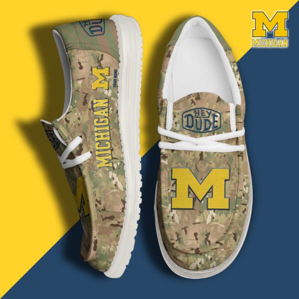Tubopro Michigan Wolverines Personalized Hey Dude Shoes For Men And Women