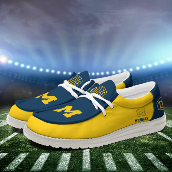 Tubopro Michigan Wolverines Personalized Hey Dude Shoes For Men And Women - Image 3