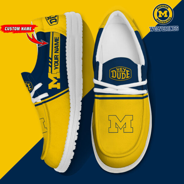 Tubopro Michigan Wolverines Personalized Hey Dude Shoes For Men And Women