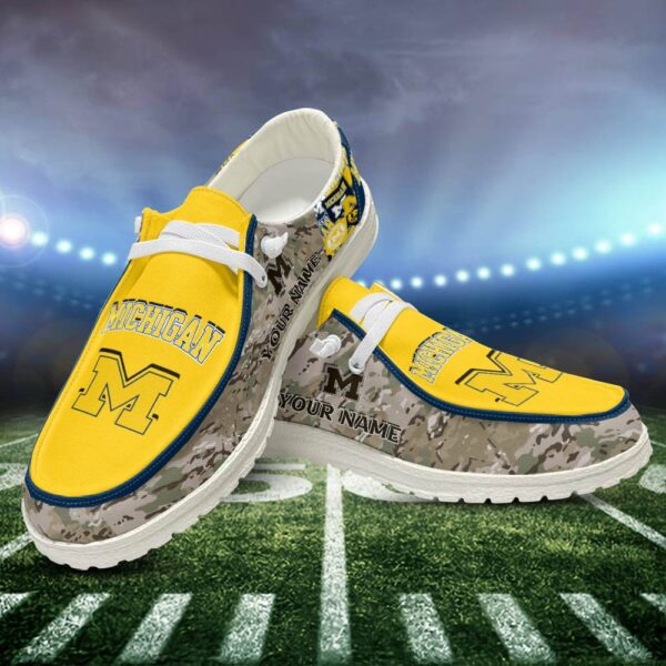 Tubopro Michigan Wolverines Personalized Hey Dude Shoes For Men And Women