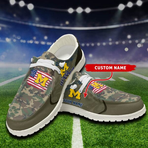 Tubopro Michigan Wolverines Personalized Hey Dude Shoes For Men And Women