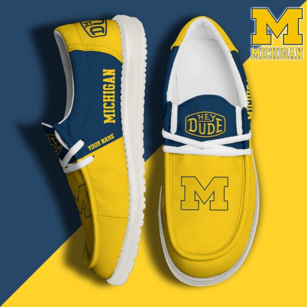 Tubopro Michigan Wolverines Personalized Hey Dude Shoes For Men And Women