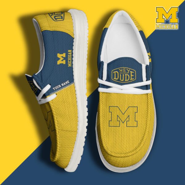 Tubopro Michigan Wolverines Personalized Hey Dude Shoes For Men And Women