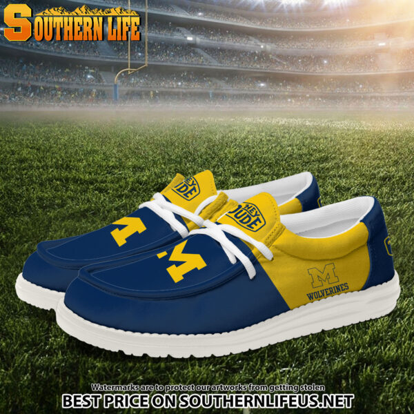Tubopro Michigan Wolverines Personalized Hey Dude Shoes For Men And Women - Image 2