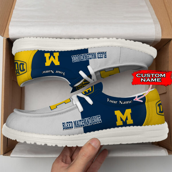 Tubopro Michigan Wolverines Personalized Hey Dude Shoes For Men And Women - Image 2