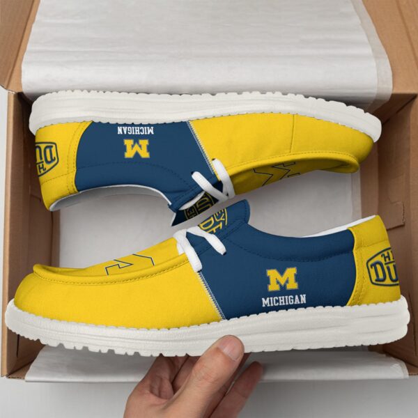 Tubopro Michigan Wolverines Personalized Hey Dude Shoes For Men And Women - Image 3