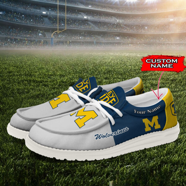 Tubopro Michigan Wolverines Personalized Hey Dude Shoes For Men And Women - Image 2