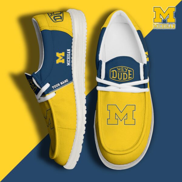 Tubopro Michigan Wolverines Personalized Hey Dude Shoes For Men And Women - Image 2
