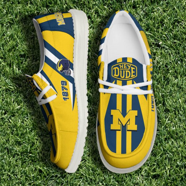 Tubopro Michigan Wolverines Personalized Hey Dude Shoes For Men And Women
