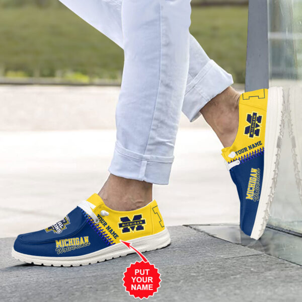 Tubopro Michigan Wolverines Personalized Hey Dude Shoes For Men And Women - Image 3