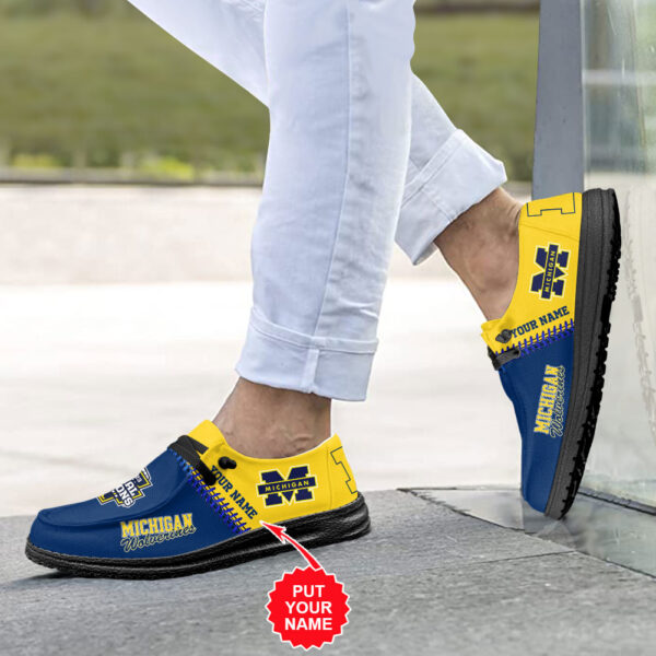 Tubopro Michigan Wolverines Personalized Hey Dude Shoes For Men And Women - Image 4