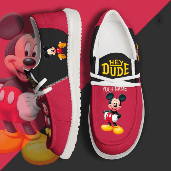 Tubopro Mickey Personalized Hey Dude Shoes For Men And Women