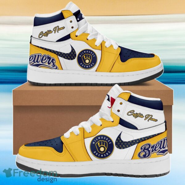 Tubopro Milwaukee Brewers AJ1 High Sneakers Shoes For Men And Women