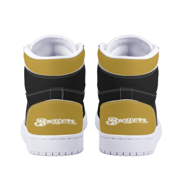 Tubopro Milwaukee Brewers AJ1 High Sneakers Shoes For Men And Women - Image 4