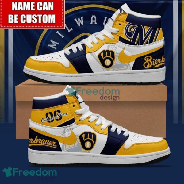 Tubopro Milwaukee Brewers AJ1 High Sneakers Shoes For Men And Women