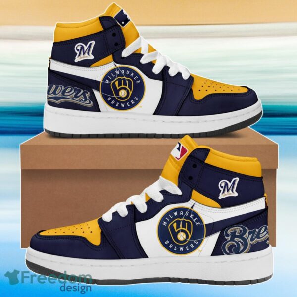 Tubopro Milwaukee Brewers AJ1 High Sneakers Shoes For Men And Women