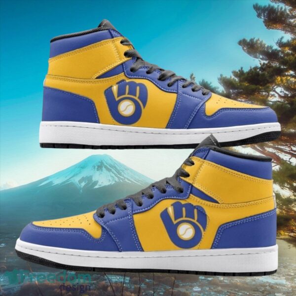 Tubopro Milwaukee Brewers AJ1 High Sneakers Shoes For Men And Women