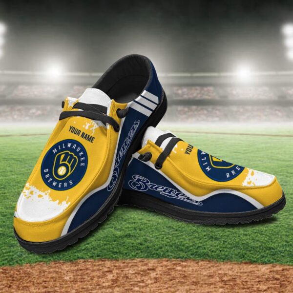 Tubopro Milwaukee Brewers Hey Dude Shoes For Men And Women - Image 2