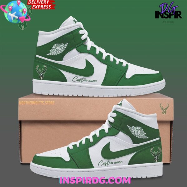 Tubopro Milwaukee Bucks AJ1 High Sneakers Shoes For Men And Women