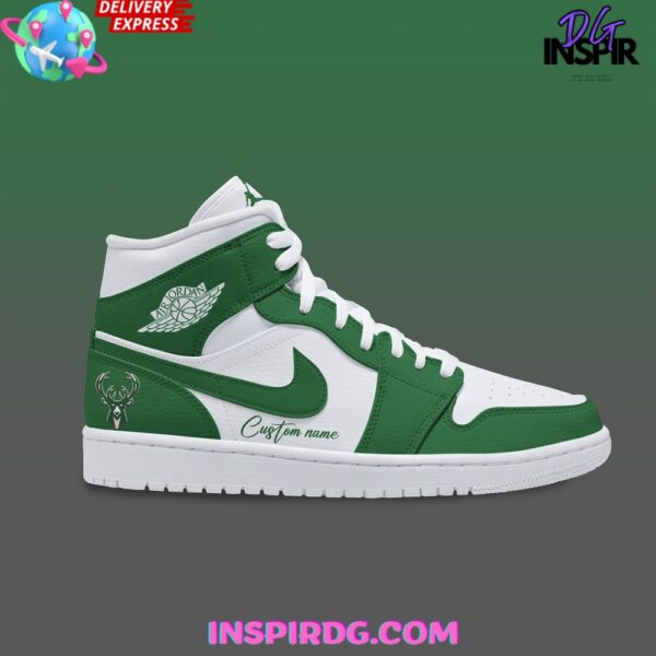 Tubopro Milwaukee Bucks AJ1 High Sneakers Shoes For Men And Women - Image 2