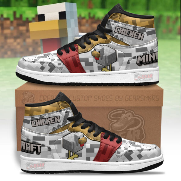 Tubopro Minecraft AJ1 High Sneakers Shoes For Men And Women
