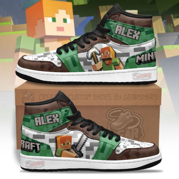 Tubopro Minecraft AJ1 High Sneakers Shoes For Men And Women