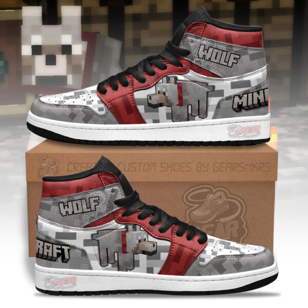 Tubopro Minecraft AJ1 High Sneakers Shoes For Men And Women